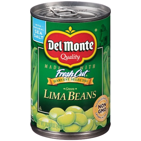 Del Monte Harvest Select Green Lima Bean 15.25 Oz. Can, PK12